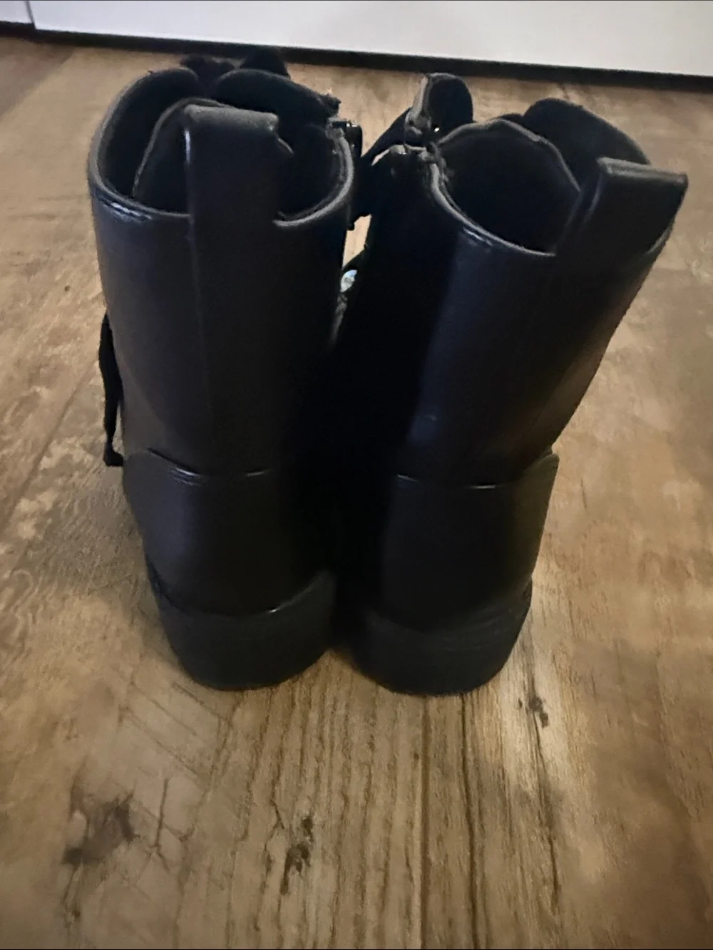 Art Class Black Embellished Lace-Up Ankle Boots Girls Size 2